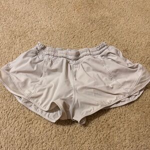 Lululemon Athletica Cream Athletic Shorts
